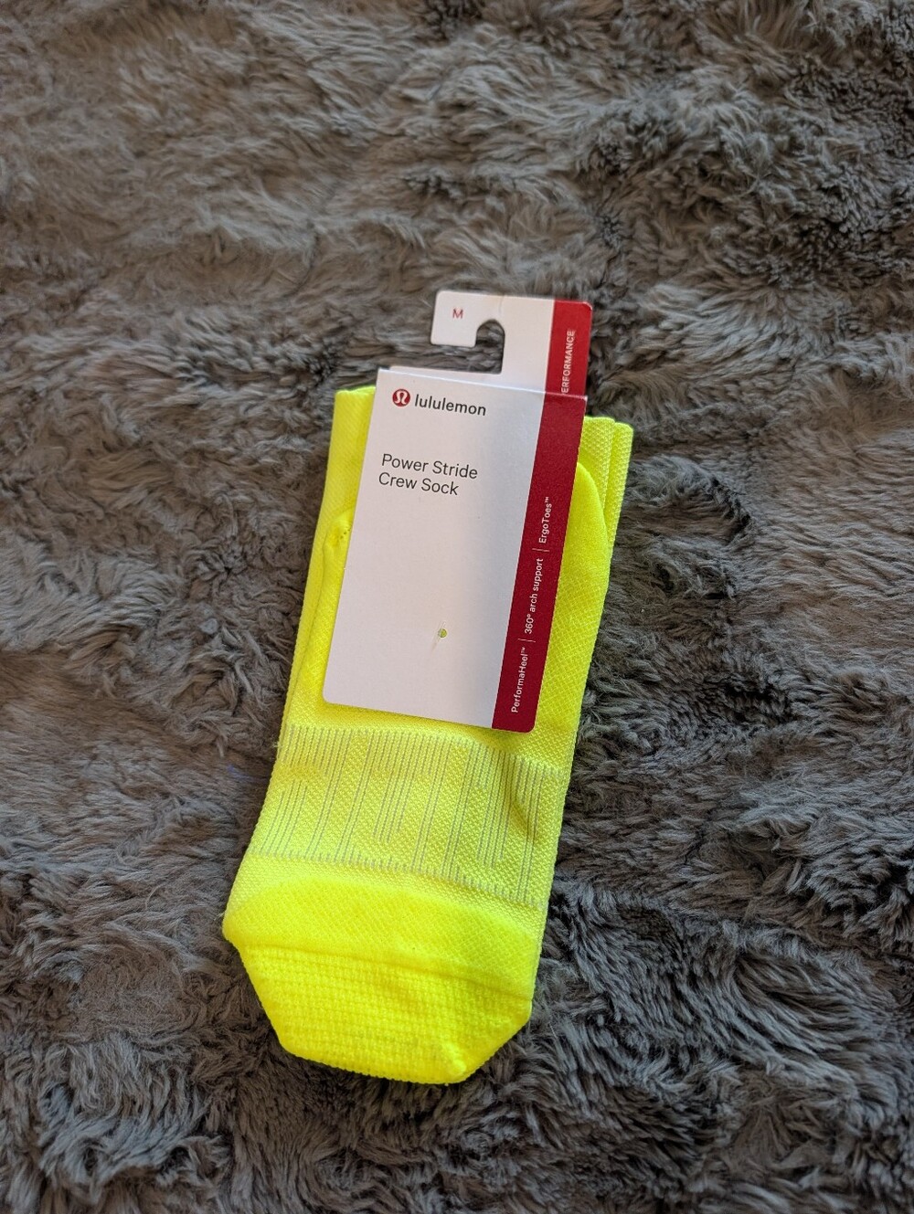 Lululemon Power Stride Crew Socks Nwr